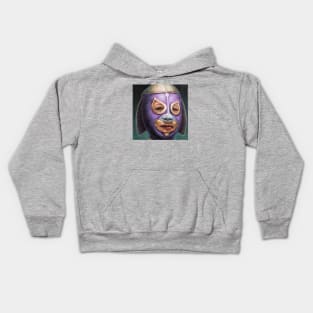 Olivia: Wrestling Mask Portrait Kids Hoodie